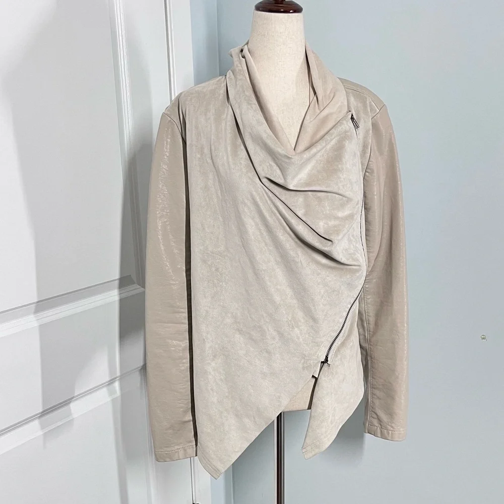 Blank NYC faux leather suede jacket size M - Picture 6 of 13